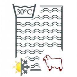 Couette en laine lavable et...